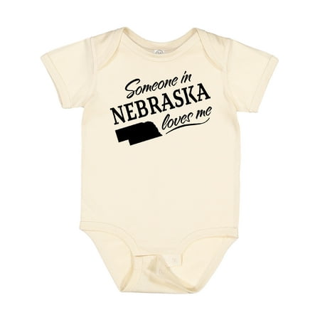

Inktastic Someone in Nebraska Loves Me Gift Baby Boy or Baby Girl Bodysuit