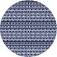 thumbnail image 1 of Ahgly Company Indoor Round Patterned Night Blue Area Rugs, 3' Round, 1 of 1