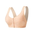 thumbnail image 2 of Daznico Comfortable Wireless Bra for Mature Women Front Closure Vest Style Plus Size Soft Cup Everyday Wear Without Underwire No Spillage, 2 of 9