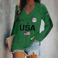 thumbnail image 2 of AHMOMEI 250 Anniversary USA Shirt Womens America 1776-2026 250th Anniversary Long Sleeve Patriotic Sweatshirt Womens, 2 of 5