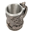 thumbnail image 3 of Taza de acero inoxidable, jarra de cerveza vikinga, taza de café vikinga vintage, jarra de cerveza de resina de primera línea, 3 of 12