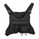 thumbnail image 5 of Bolsa de pecho para hombre, bolsa para equipo de ciclismo, mochila con correa de hombro ajustable, riñonera Negro, 5 of 8