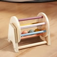 thumbnail image 3 of Wooden Rattle Rolling Drum Cylinder Rolling Drum Wooden Roller  Ball Cylinder Rolling Drum Wooden Rattle Rolling Drum Logic Thinking Hand Eye Coordination Safe Wood Durable, 3 of 8