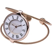 Blekon Collections Japanese Quartz Women's 31mm Case Double Wire Cuff Bangle Watch