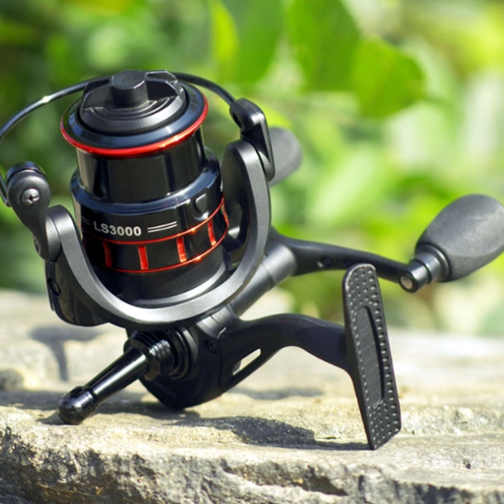 LS1000-LS3000 Metal Spool Fishing Reel 5.0:1 Gear Ratio Fishing Reel for Freshwater Saltwater 12+1 Bearing