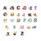 thumbnail image 2 of Gwong Decoración hogareña 3 unids encantador 26 inglés letra animal pegatina de pared sala de niños decoración del hogar Gwong 21027796, 2 of 6