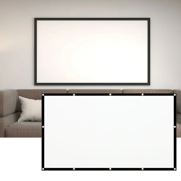 Gwong Electrónica Pantalla de proyector H80C Portátil plegable gruesa de 80 pulgadas 16: 9 Pantalla de película simple para viajar