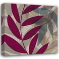 thumbnail image 1 of Kristin Emery 36x36 Gallery Wrapped Canvas Wall Art Titled - Purple and Green Leaves I, 1 of 4