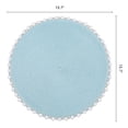 thumbnail image 6 of Farmhouse Round Placemats Set of 6 Woven Placemats for Dining Table Decor Indoor Outdoor Washable Table Mat Wipe Clean Dark Blue 15.7x15.7inch, 6 of 6