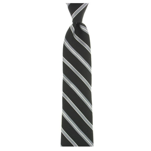 Michelsons of London Men's Black Striped Tie