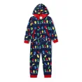 thumbnail image 2 of PatPat Christmas Pajamas Family Matching Onesies Allover Colorful String Lights Holiday Pjs Gifts with Christmas Socks for Kids Girls Boys, Dark Blue, 8-9 Years, 2 of 13