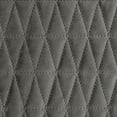 thumbnail image 4 of Brielle Home  Gibson Velvet Quilt Set Light Grey Queen, Full - Queen 3 Piece, 4 of 6