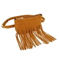 thumbnail image 4 of Bolsa Riñonera de cuero con borla retro para mujer Ndcxsfigh Para Estrenar, 4 of 7