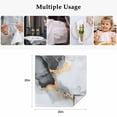 thumbnail image 4 of Grey White Marble Cloth Napkins, Ink Painting Modern Abstract Washable and Reusable Dinner Napkins Set of 4, Table Napkin for Kitchen Party Birthday Wedding Hotel Housewarming 20"x20", 4 of 8