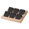 thumbnail image 4 of Portatarjetas de madera Natural Sunnimix con Organizador de 6 pares negro, 4 of 8