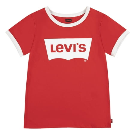 Levi s Girls Toddler Classic Batwing T Shirt Red Ringer 3T