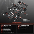 thumbnail image 3 of A-Premium 12Pcs Suspension Kit Inner Outer Ball Joint Stabilizer Bar Link Tie Rod End Adjusting Sleeve Pitman Arm Idler Arm Compatible with Ford F-150 F-250 Expedition Lincoln Navigator, 3 of 9