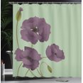 Ambesonne Floral Shower Curtain, Poppy Flowers Petals Print, 69"Wx75"L