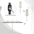 thumbnail image 6 of AECOJOY 15 Ft Patio Double Sided Umbrella Large Outdoor Umbrella in Cream White, 6 of 7