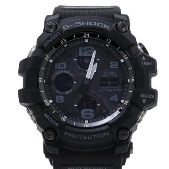 Pre-Owned CASIO GSHOCK MASTER OF G LAND MUDMASTER GWG1001AJF Men's Watch, Black Resin/Stainless...