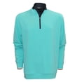 thumbnail image 2 of Byron Nelson Golf Men's Performance 1/4-Zip Pullover Sweater, Large Turquoise, 2 of 4
