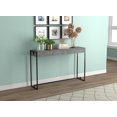 thumbnail image 1 of Safdie & Co. Table Console 47L Ciment Foncé Metal Noir, 1 of 4