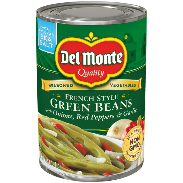 Del Monte French Style Green Beans, Vegetables, 14.5 oz Can - Walmart.com