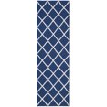 thumbnail image 2 of Safavieh Dhurries Victor Geometric Runner Rug, Dark Blue, 2'6" x 8', 2 of 8