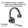 thumbnail image 4 of Sistema de auriculares DECT inalámbricos Plantronics Poly Savi 7310, 4 of 6