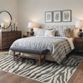 thumbnail image 3 of KUETH 5x7 Zebra Area Rugs Machine Washable Rugs for Living Room, Non Slip Flat Pile Rug with Rubber Backing, Modern Rug for Entryway Bedroom Dining Room Home Office, 3 of 9