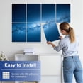 thumbnail image 5 of Classroom 8 Pack Art Acoustic Panels Sound Absorbing Milky Way Galaxy Starry Night Sky Blue Cosmic Shooting Stars Decorative Soundproof Wall Panels Self Adhesive for Nursery Kids Game Room 48"x32", 5 of 7