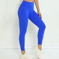 thumbnail image 7 of Leggings for Women High Waist and Butt Lifting Strethcy Yoga Pants Casual Comfortable Solid Color Leggings (L, Blue), 7 of 7