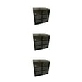 thumbnail image 3 of relayinert Plastic Functional And Stylish Jiugongge Storage Drawer - Easy Access With Multiple Colors black Six Palaces Grid 3Set, 3 of 6