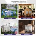 thumbnail image 3 of Heavy-Duty Folding Chair & Table Transport Cart - 800lb Load Rating Hand Truck for 5 Tables + 14 Chairs with Locking Wheels (Black), 3 of 7