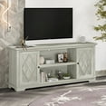 thumbnail image 4 of FESTIVO 70" Farmhouse TV Stand Console for TVs up to 75 inch - Saw Cut Off-White - Easy Assembly, Cable Management, Adjustable Shelves, 4 of 5