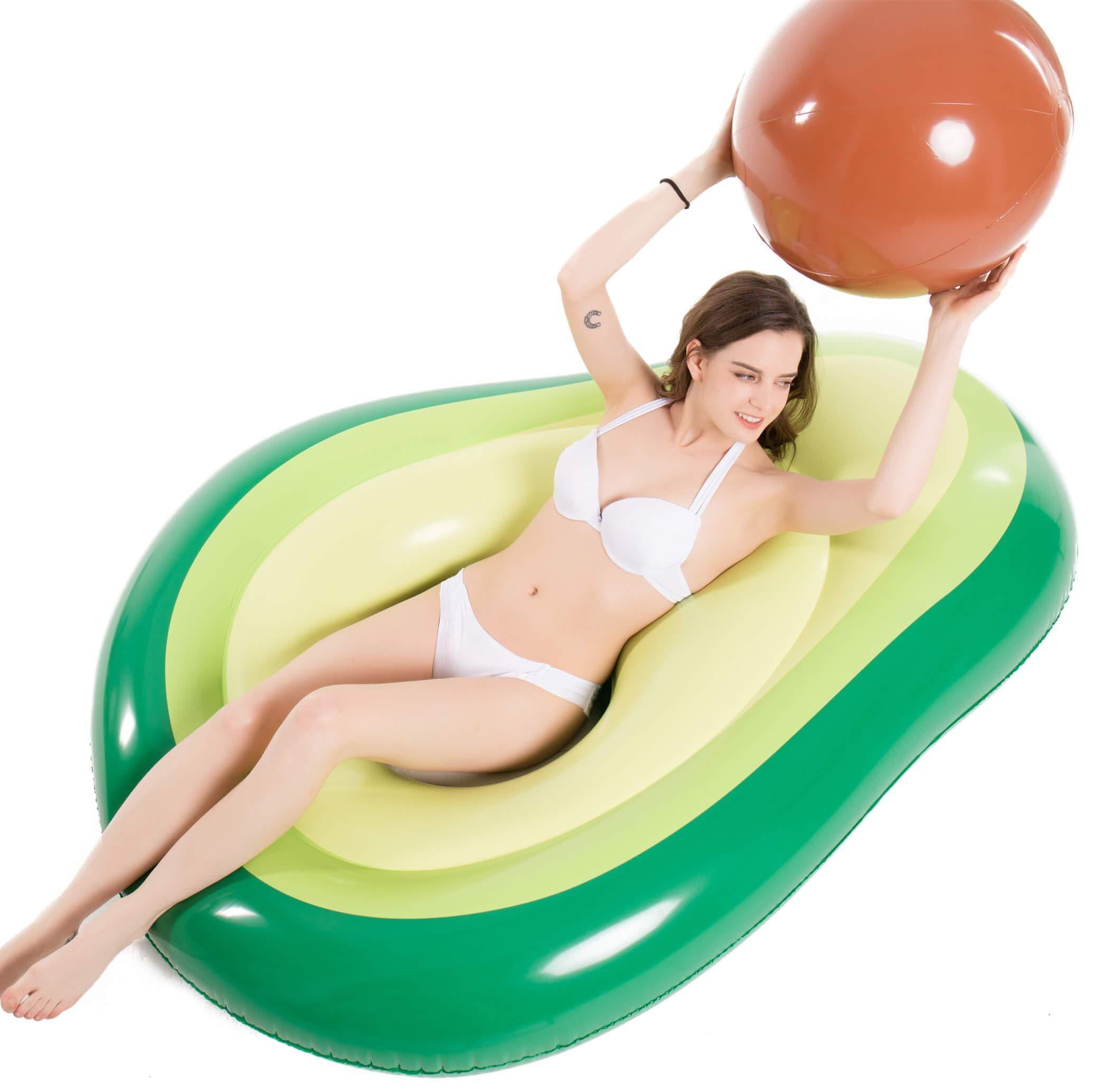 BigMouth Inc Giant Avocado Pool Float Summer Time Inflatable Toy Swimming 