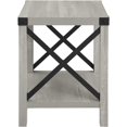 thumbnail image 3 of ZXNYH Sedalia Modern Farmhouse Metal Accent Entry Way Side End Table, 1 Pack, Walnut Brown, 3 of 6