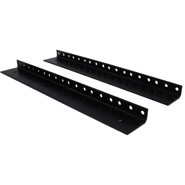 Seismic Audio - SARHW03 - Paire de Rails de Rack de 10 Pouces 6 Espaces pour PA DJ Rack Road ATA - Trou Complet