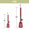 thumbnail image 3 of Unique Bargains Kitchen Serving Tongs Set for Cooking Stainless Steel Silicone Tongs 2Pcs, 3 of 8