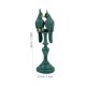 thumbnail image 2 of SOPOTUTU Escultura Decorativa De Loro En Resina Verde Ideal Para Salas Y Oficinas, 2 of 8