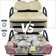 thumbnail image 5 of Xoenoiee Hummingbird Butterfly Flower Print Golf Cart Seat Covers, Golf Cart Seat Towel Blanket with 4 Front Pockets & Nonskid Bottom Fits for EZGO and More 2 Person Seats Golf Carts, 5 of 6