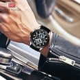 thumbnail image 4 of Mens Watches Military Sports Watch (Chronograph/Waterproof/Luminous/Calendar) Silicon Band Quartz Watch for Men, 4 of 7