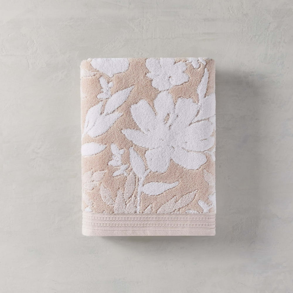 Better Homes & Gardens Signature Soft Floral Bath Towel, Cherry Blossom