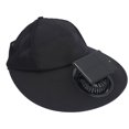 thumbnail image 1 of Sombrero Para El Sol, Cómodo Sombrero De Playa Para Pescar, 3 Ajustes De Velocidad, Mezcla De Algodón Y Poliéster, Color Negro Para Acampar, 1 of 7