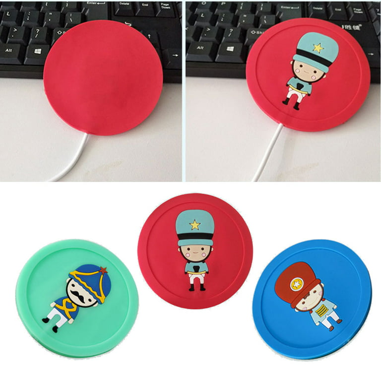 Techinal Cartoon USB Coffee Warmer Cup Pad Resin Bubble Remover