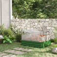 thumbnail image 2 of Galvanized Raised Garden Bed with Greenhouse, Steel Planter Box, Green, 2 of 10