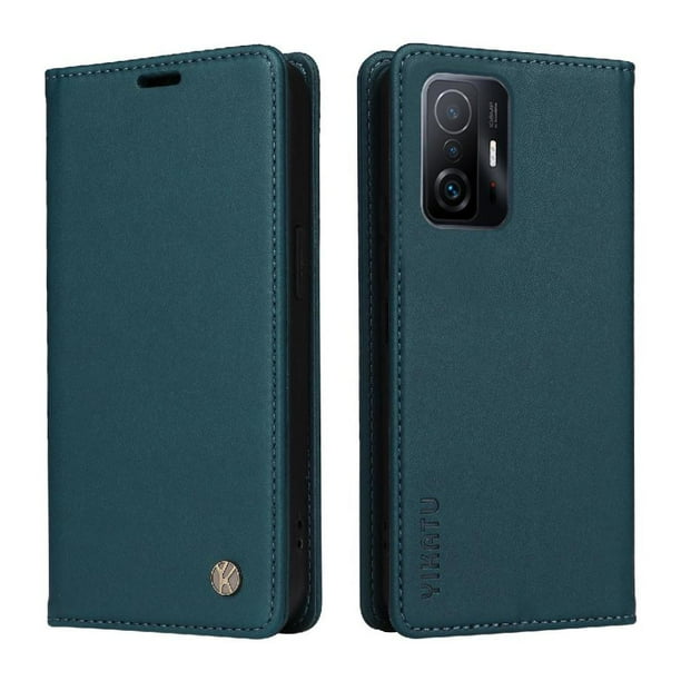 Funda para Xiaomi 11T/11T Pro Estuche de Cuero PU Tipo Cartera con Ranuras para Tarjetas y Cierre Magnético