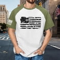 thumbnail image 4 of JLFKNG Mens T-Shirts Independence Day Style Usa Flag Printed Patriotic Shirts For Men Short Sleeve Crew Neck Breathable Loose Fit Suitable For Outdoor Sports, 4 of 4
