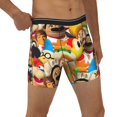 thumbnail image 4 of Saiise Sml Jeffy Men's Underwear Boxer Briefs Cotton Trunks Short Leg Underwear (S-XXL), 4 of 7
