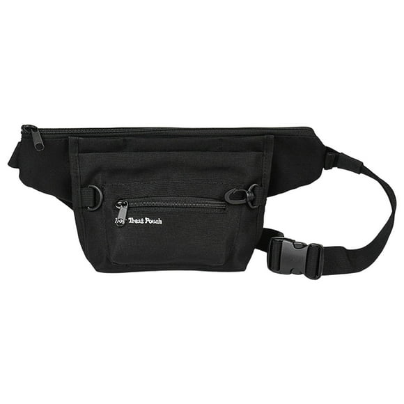 S SERENABLE Dog Treat Pouch Dog Food Bag Multi Pocket for Dog Training for Pet Puppy Dog Black